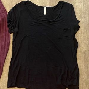 plain black little stretched out